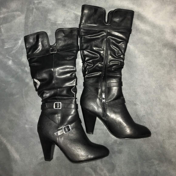 Rampage Black Boots - Picture 1 of 4
