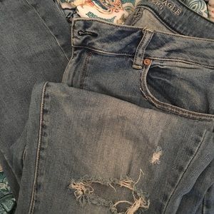 Distressed American Eagle Jeans