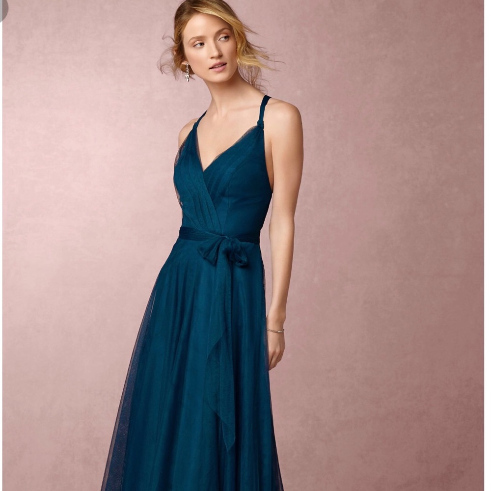Zaria Dress from BHLDN in Sapphire