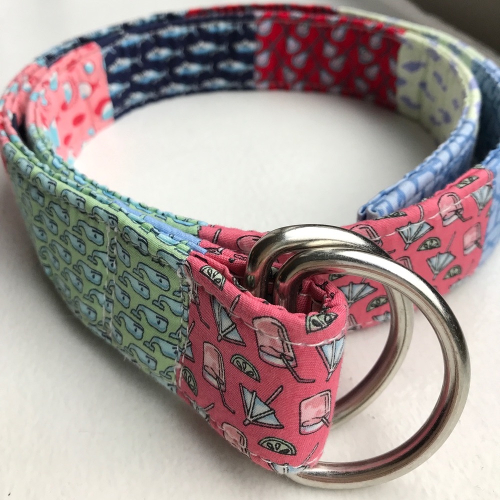 Vineyard Vines Patchwork Belt (Size S/M)
