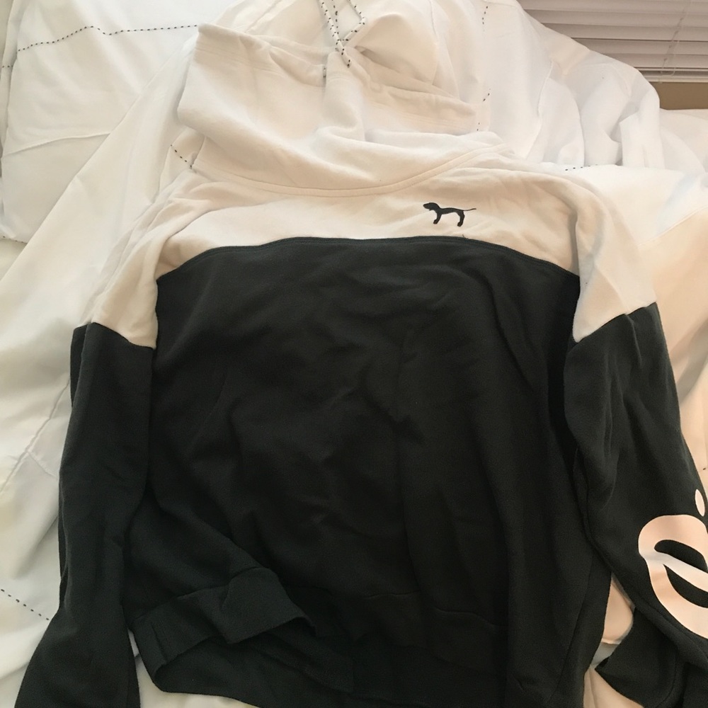 VS Pink cowl neck hoodie