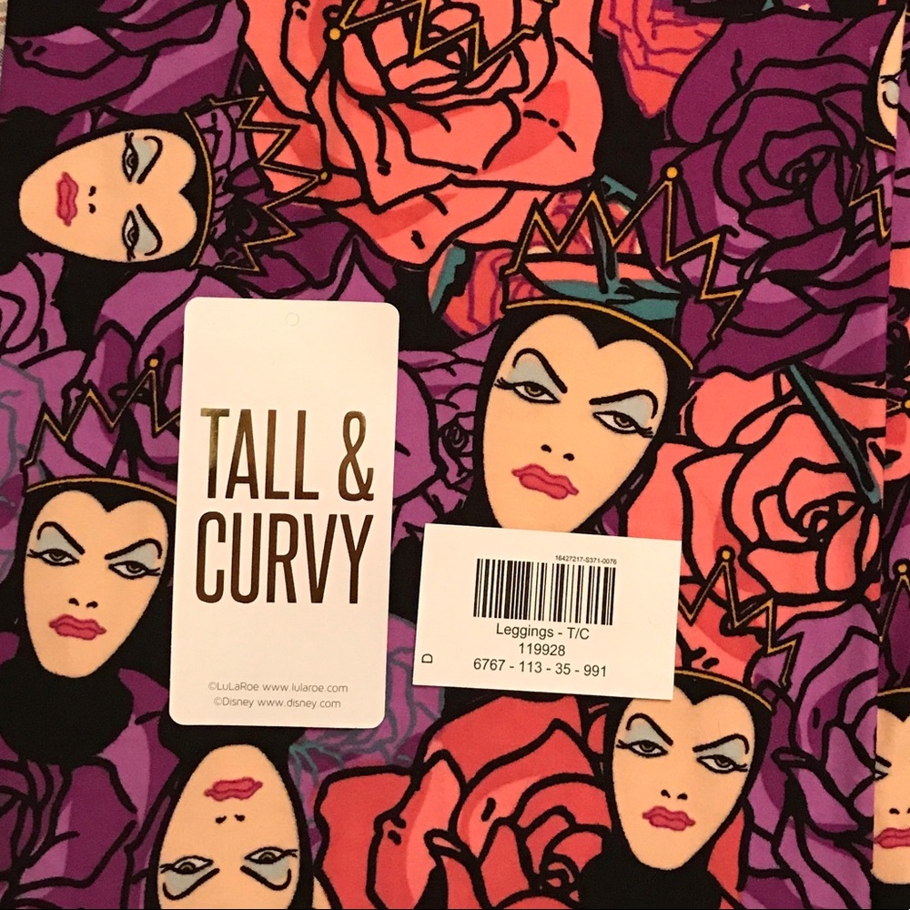 Lularoe TC leggings Disney Villians Evil Queen