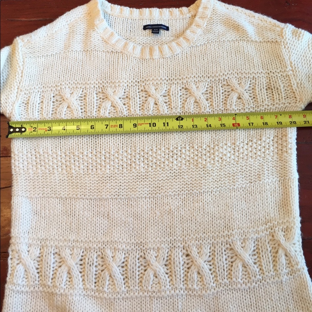 American Eagle outfitters winter white sweater M - Picture 7 of 8