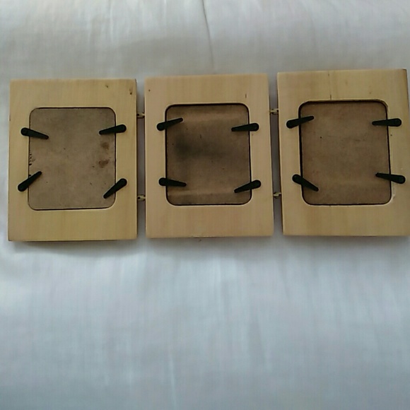 Wooden 3 picture connected picture frame - Picture 2 of 2
