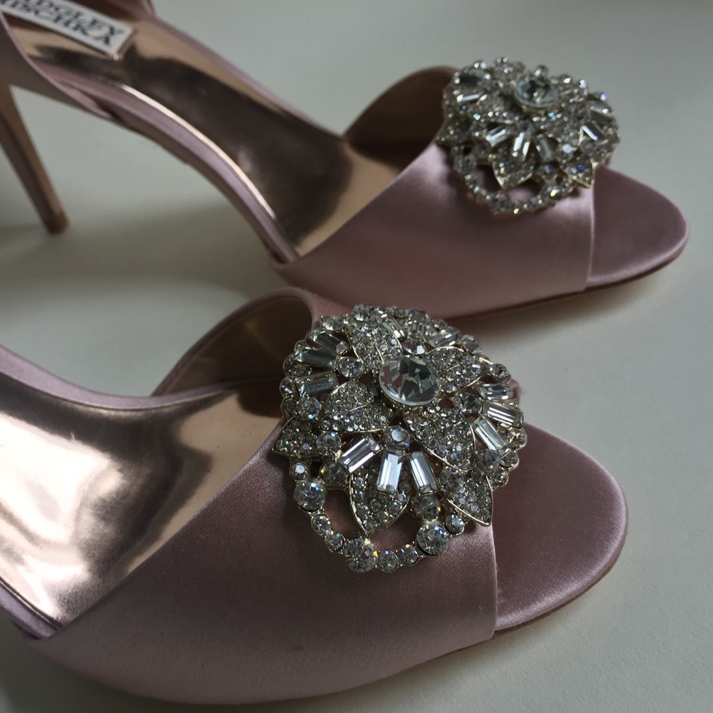 ❌SOLD❌ Badgley Mischka peep toe heels size 8 - Picture 7 of 8