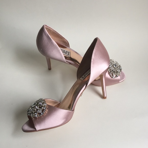 ❌SOLD❌ Badgley Mischka peep toe heels size 8 - Picture 3 of 8