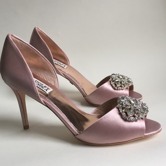 ❌SOLD❌ Badgley Mischka peep toe heels size 8 - Picture 5 of 8