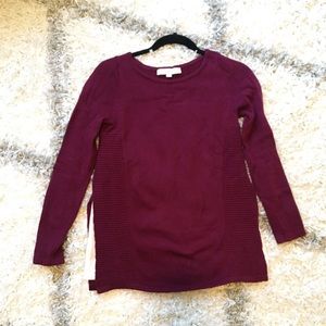 Burgundy sweater from the Loft size XXSP