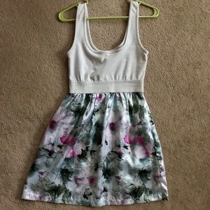 Grey floral sundress