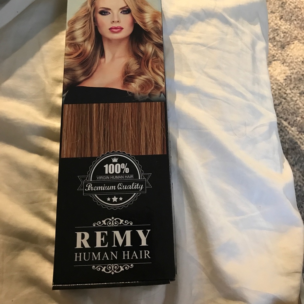 Virgin human hair extensions