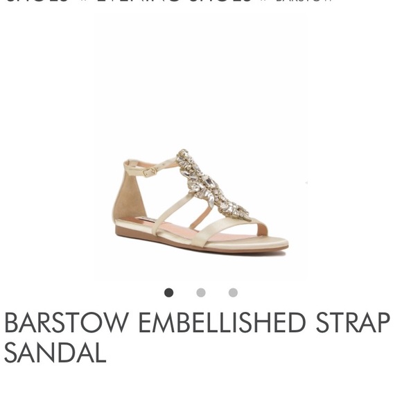 Badgley Mischka Shoes - Badgley Mischka Barstow Embellished Strap Sandals