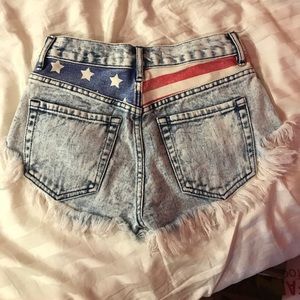 PacSun Bullhead American Flag Denim Jeans