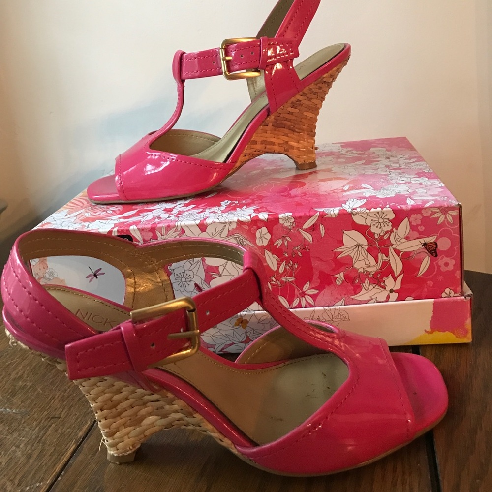 Hot pink sandals
