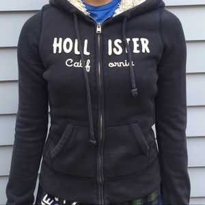 Hollister Navy Sweater Jacket