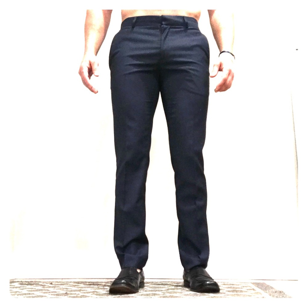 MEN’s TOPMAN SLIM FIT NAVY BLUE DRESS CASUAL PANTS