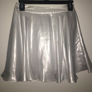 H&M Divided Silver Flare Skirt