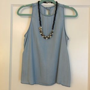 Denim Sleeveless Gap Top