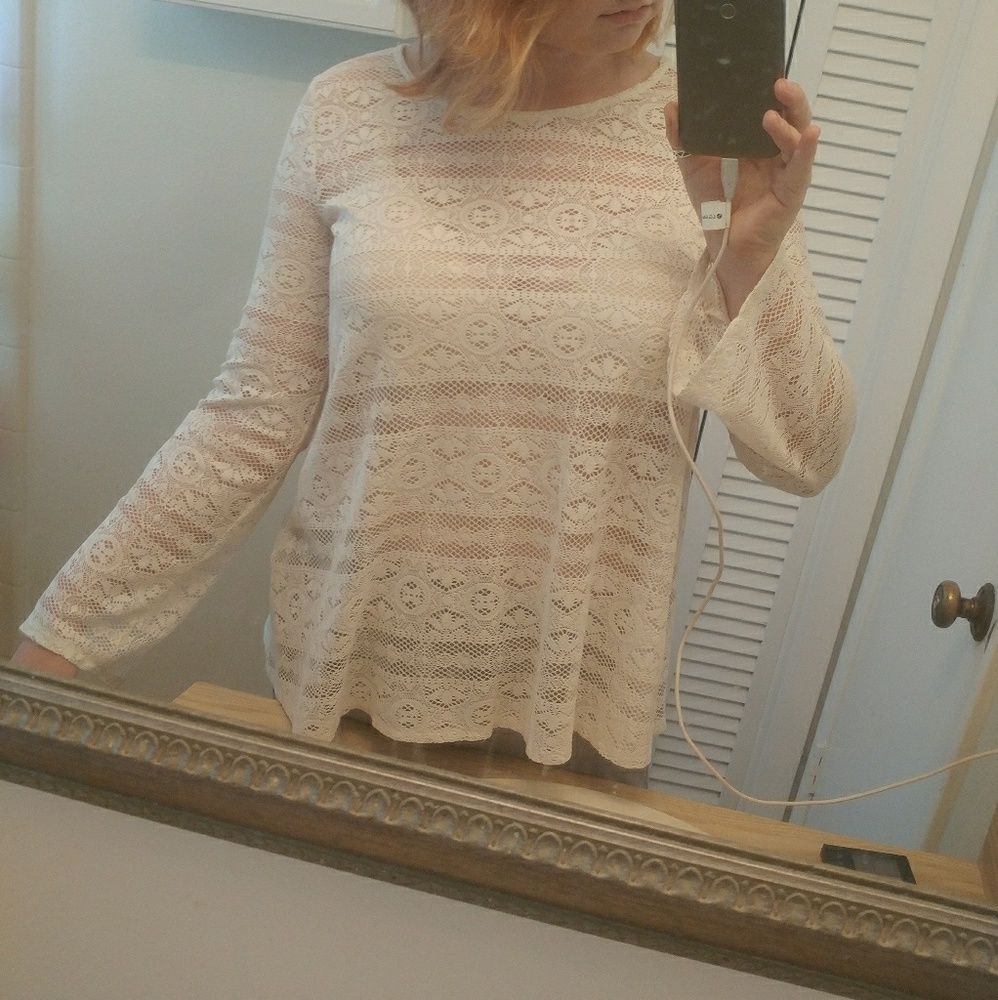 Long Sleeve Lace Shirt