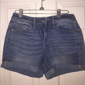 High waited jean shorts