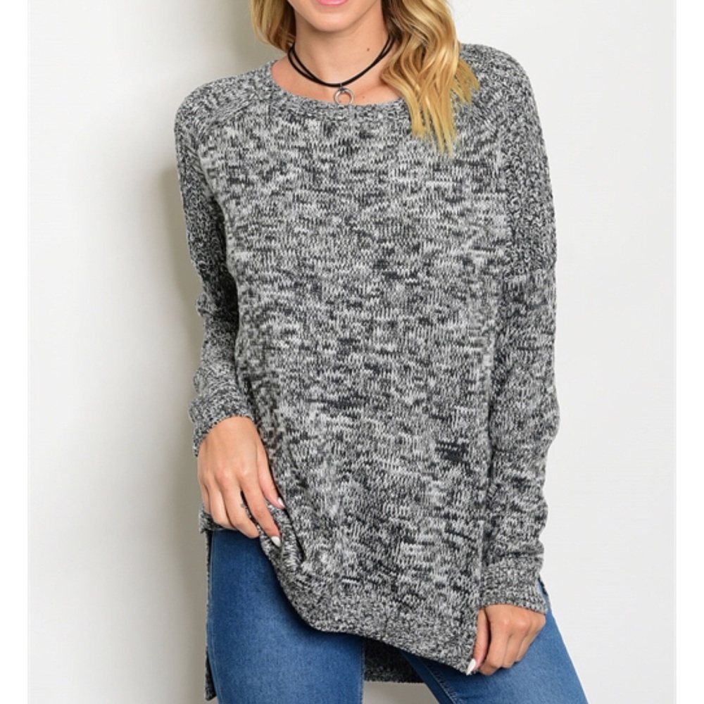 Charcoal Knit Sweater