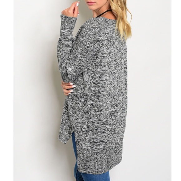 Charcoal Knit Sweater - Picture 2 of 2