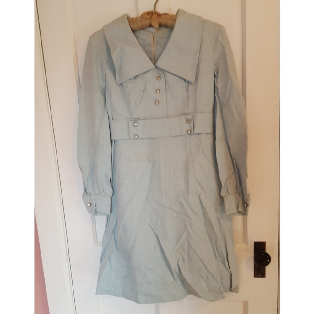 Vintage light blue pilgrim dress
