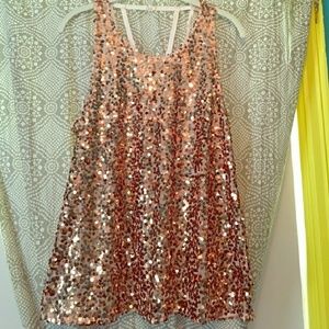 Free People Rose Gold Top