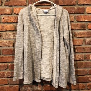 Columbia gray hooded cardigan