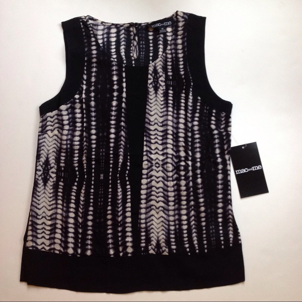 NWT Abstract Print Blouse