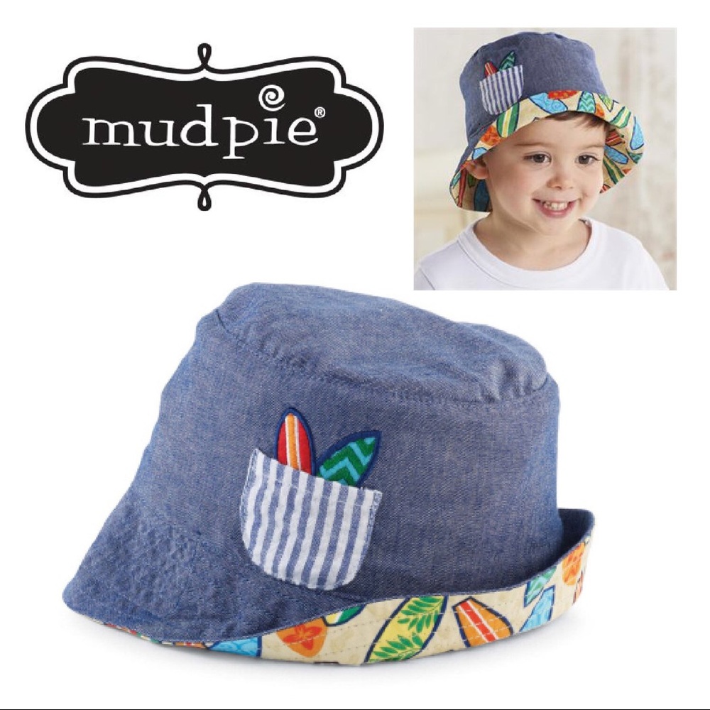 Chambre Print Sun Hat 2T-5T