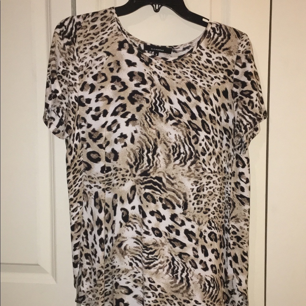 Tiger/cheetah print top
