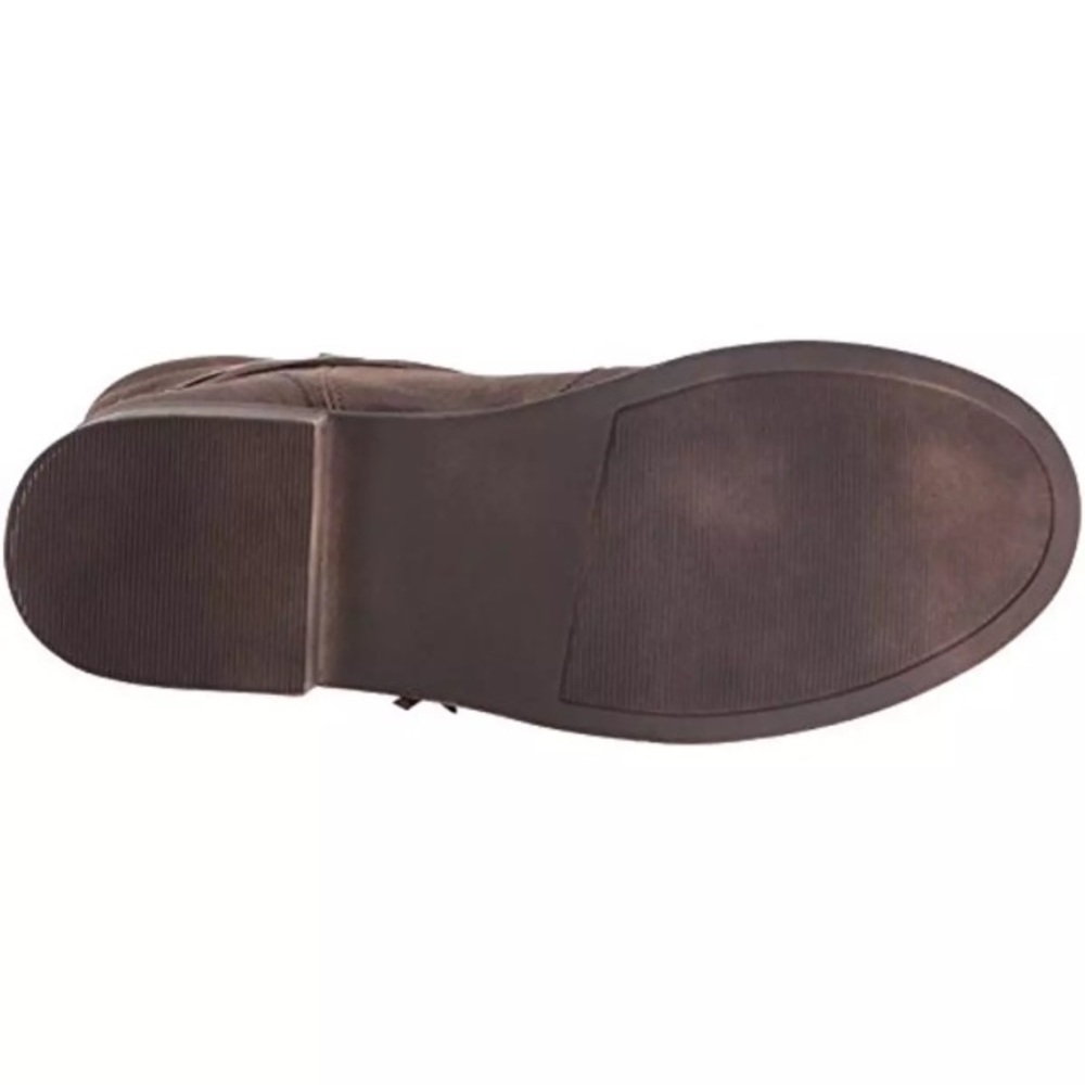 Sugar Imlate Brown Fringe Slouch Ankle Boots 8.5 M - Picture 3 of 6