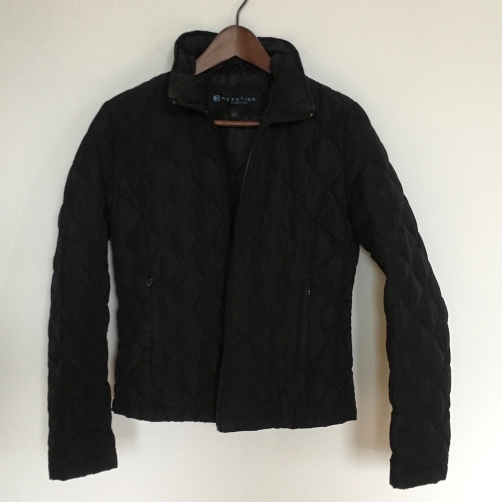 Black Kenneth Cole Reaction puffer jacket