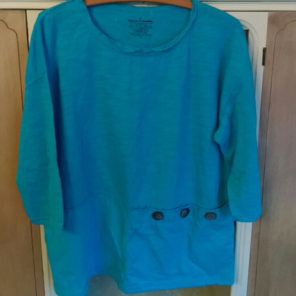 Neon Buddha t shirt med