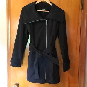 Black trench, raincoat