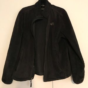 A fleece North Face jacket