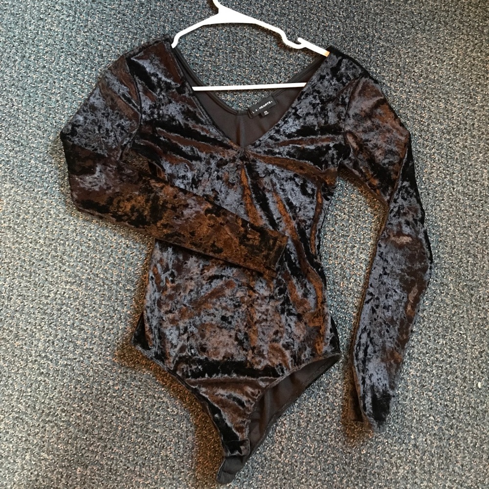 Black Velvet Bodysuit
