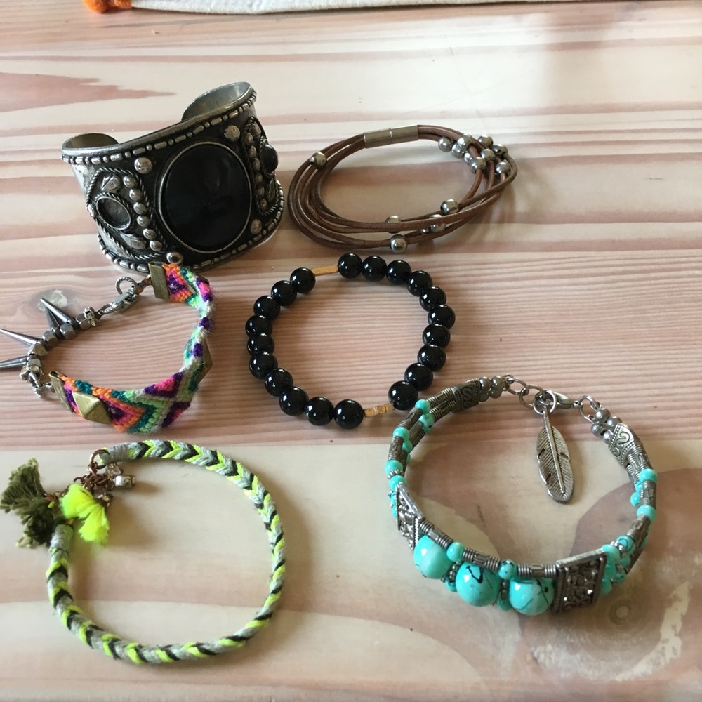 Lot of 6 Bomhemian Bracelets