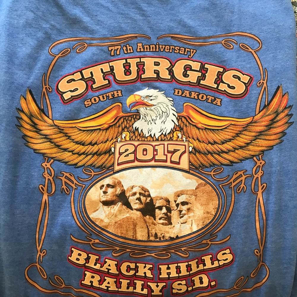 Blue Harley Davidson Sturgis Tee Shirt