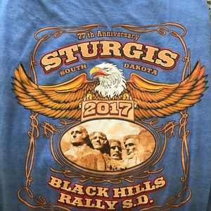 Blue Harley Davidson Sturgis Tee Shirt