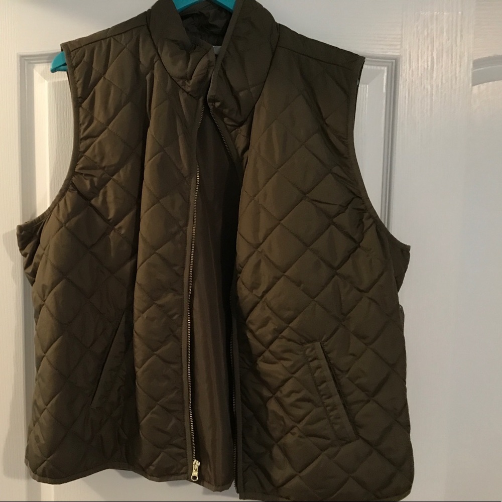 Olive green Fall Vest