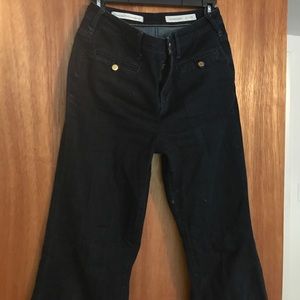 High waisted wide leg jeans