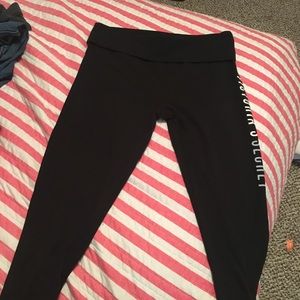 Victoria Secret crop fold over yoga leggings
