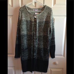 New long open sweater by Stem & Vine