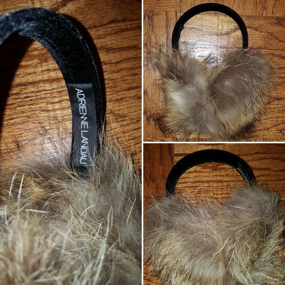 🎈💯Authentic Adrienne Landau Fur Earmuffs
