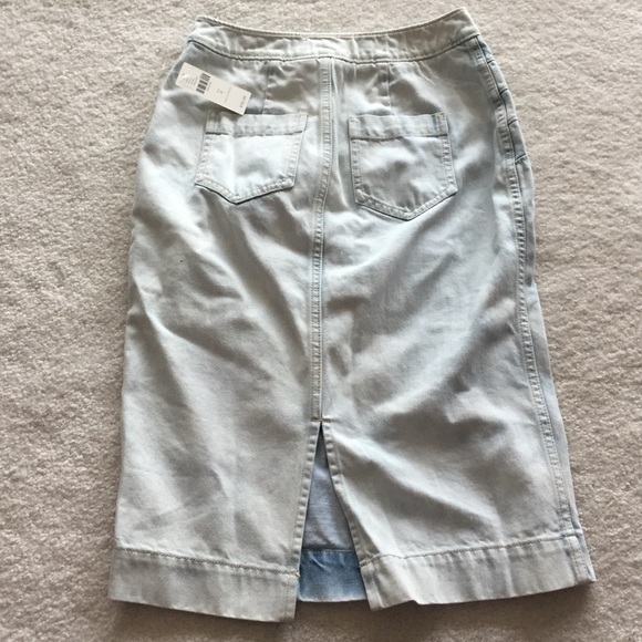 Anthropologie zip front denim skirt - Picture 6 of 6