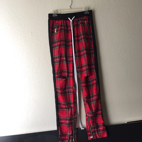 fear of god tartan pants