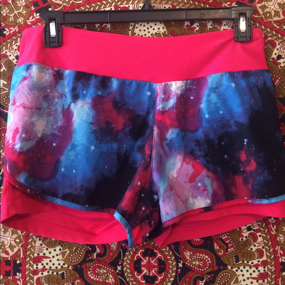 Athletic shorts with built in spandex