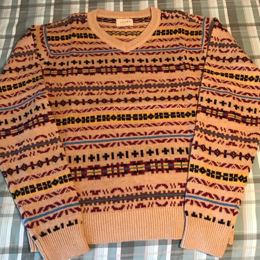 Jachs aztec print sweater
