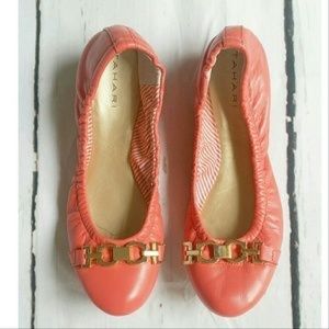 Tahari Vera Flats in Melon